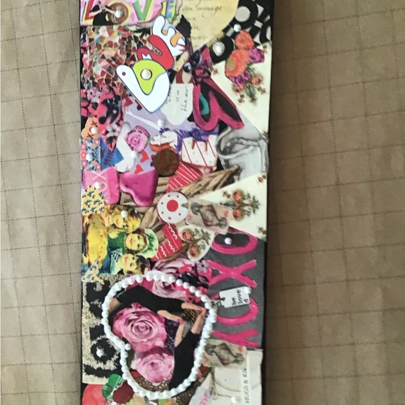 Art. Collage on canvas Mixed media - Picture 1 of 3